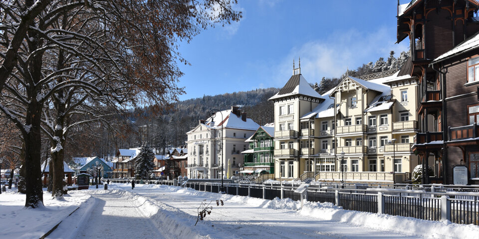 Zimą Krynica jest jednym z najchętniej wybieranych górskich kurortów