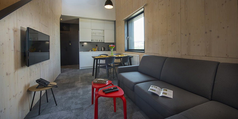 Apartament LUX to 2-poziomowe, 3-pokojowe mieszkanie na najwyższej kondygnacji