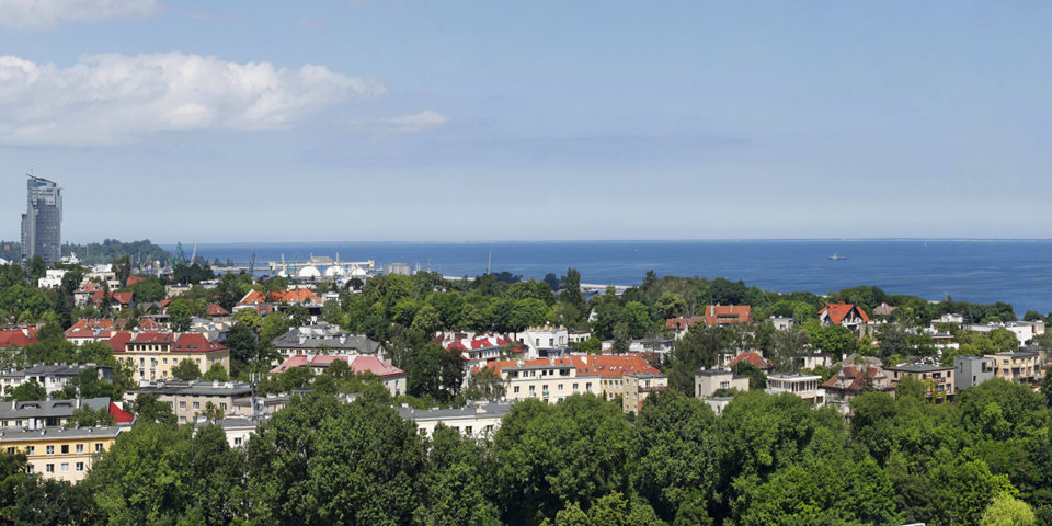 Wzgórze św. Maksymiliana oferuje widoki na Zatokę Gdańską