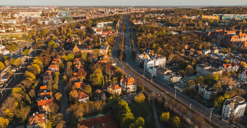 Apartamenty Collegia mieszczą się we Wrzeszczu – zielonej części Gdańska