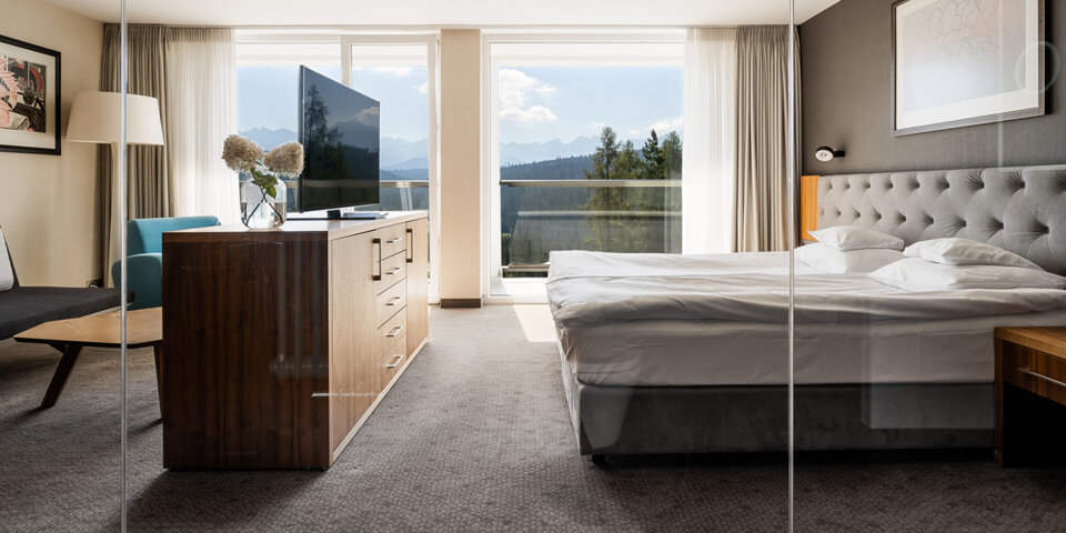 Luksusowe pokoje panoramic to przestronne i komfortowe wnętrza