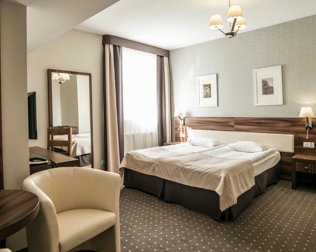 Wszystkie komfortowe pokoje w Hotelu Europa są klimatyzowane