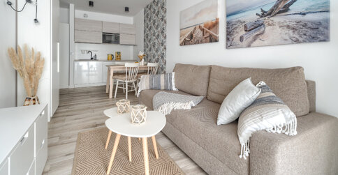 Apartamenty oferują komfortowe i nowoczesne wnętrza nad Bałtykiem