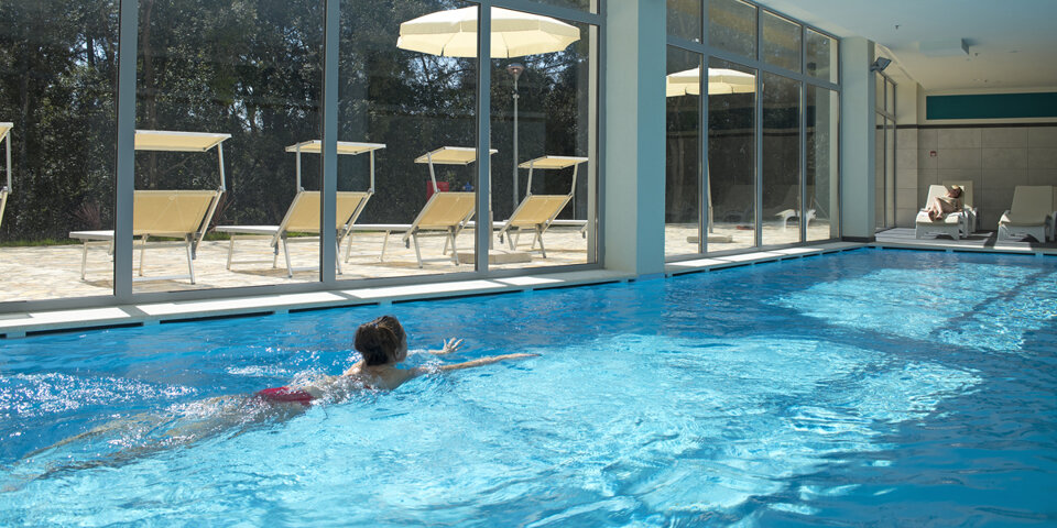 Crvena Luka Resort**** posiada także kryty basen z podgrzewaną wodą