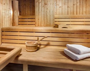 Goście mogą skorzystać też z sauny