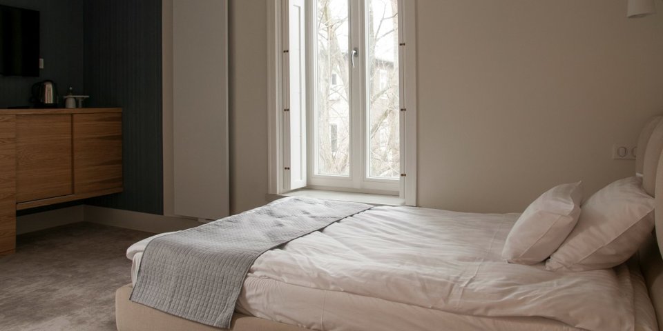 Wygodne łóżka są doceniane przez klientów Baltica Residence