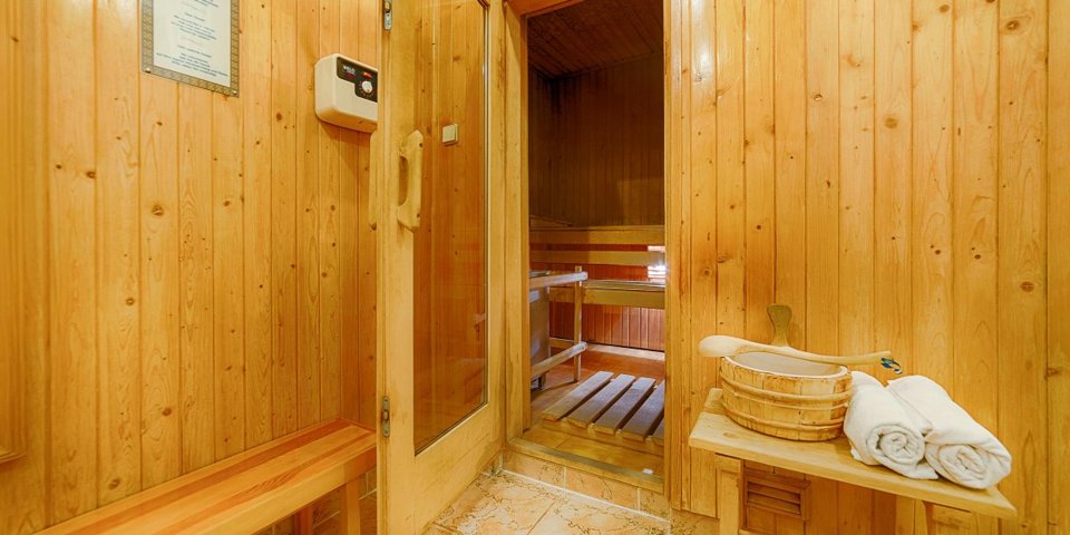 W hotelu znajduje się sauna