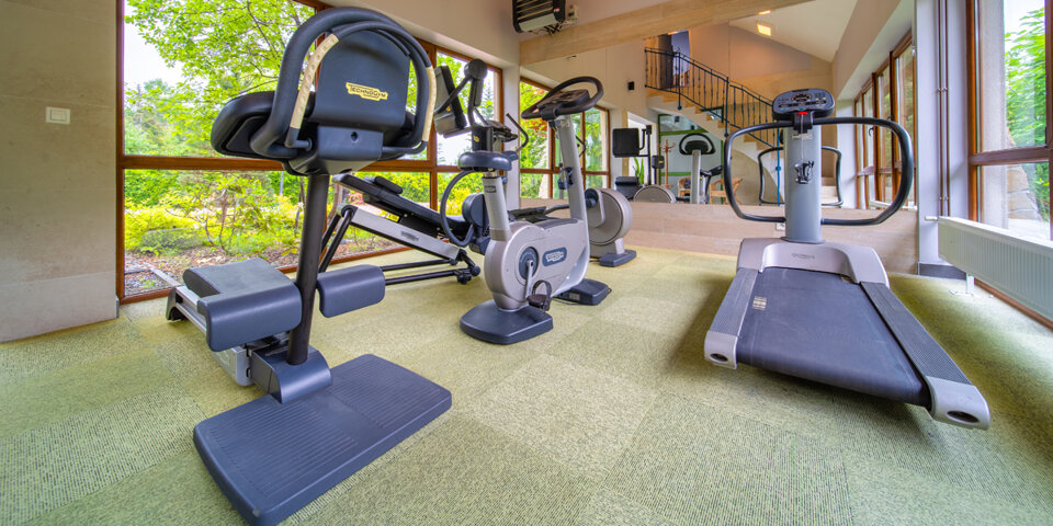 Goście mogą zadbać o formę w sali fitness