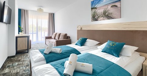 Welle Resort oferuje wnętrza urządzone w eleganckim stylu
